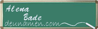 Alena Bade Visitenkarte